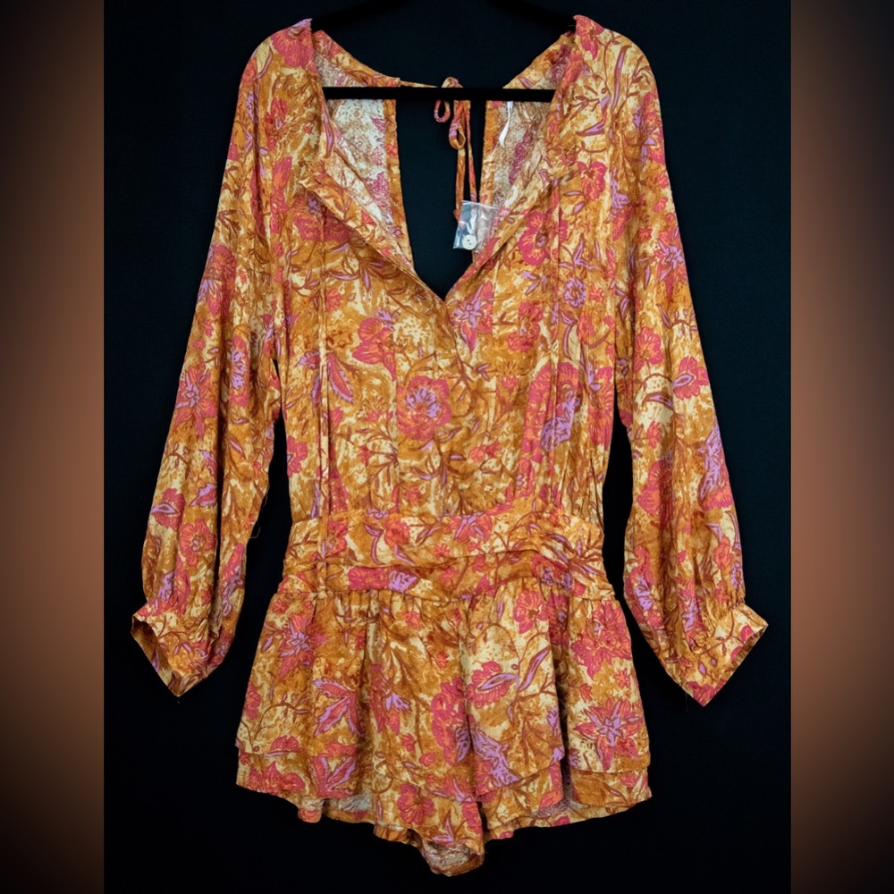 NWOT Free People Dance 'Til Dawn Romper in Floral Print Size S - Picture 3 of 12